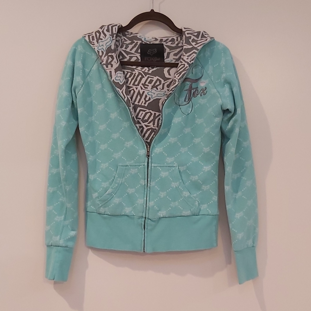 Teal Fox Hoodie